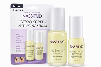 #ad #ad NassifMD Hydro Screen Serum 2pc Set 2oz 1oz Hyaluronic Acid Retinol Ceramide NEW $33.99