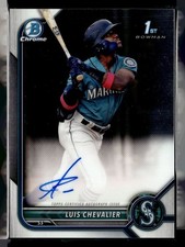 2022 BOWMAN CHROME 1ST PROSPECT AUTO LUIS CHEVALIER MARINERS