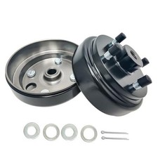 Golf Cart Brake Drum Assembly Kit Compatible with EZGO TXT, 2 Pack Without Nuts