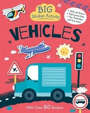 Vehicles Big Sticker Activity Spiral bound Book The Fast Free Shipping