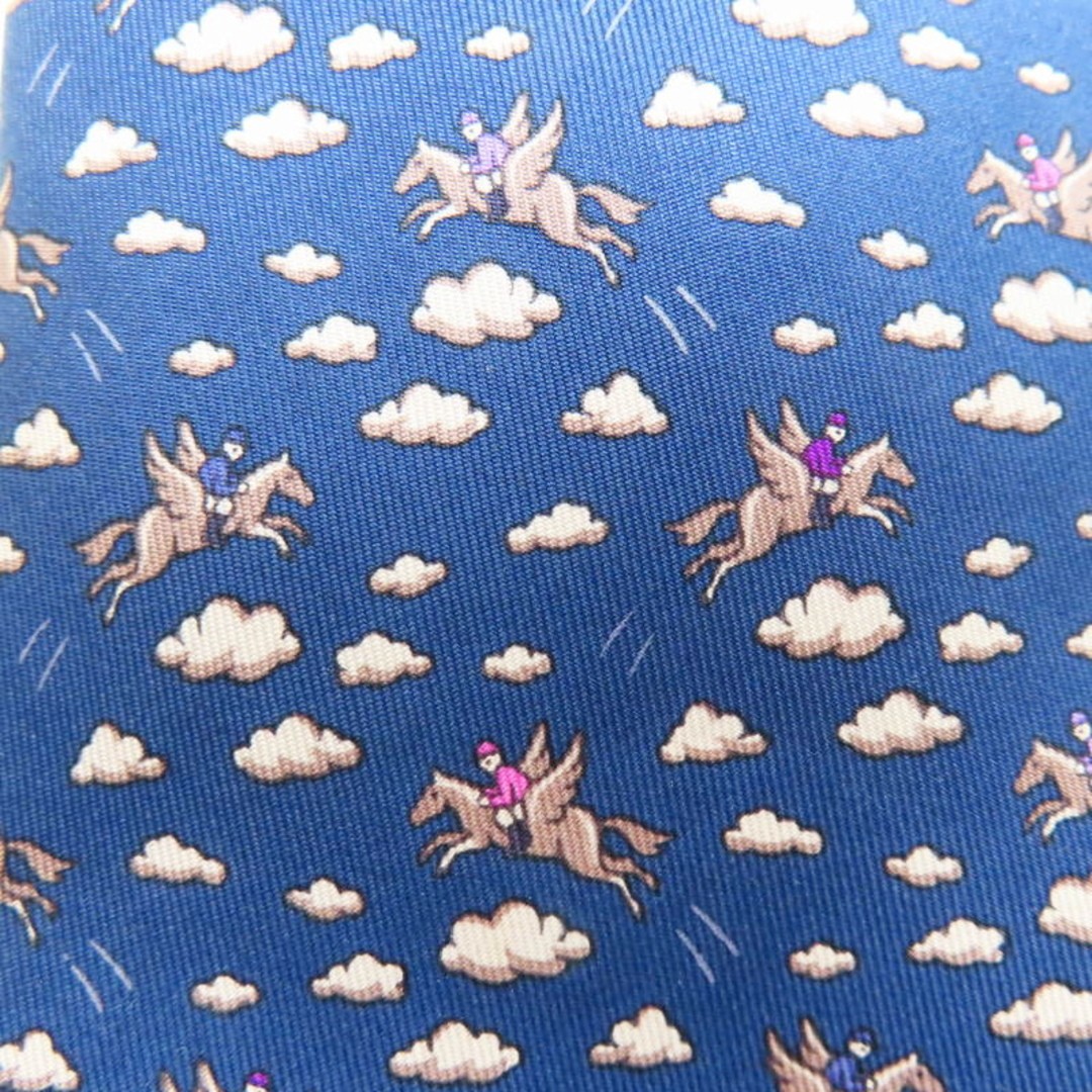 Excellent Condition HERMES  Pegasus Pattern Silk … - image 7