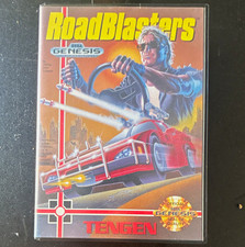 Tengen RoadBlasters for Sega Genesis Racing Game, Manual Included