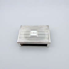 Tiffany Co Sterling Silver Matchbox Cover Engine Turned Monogrammed Imj