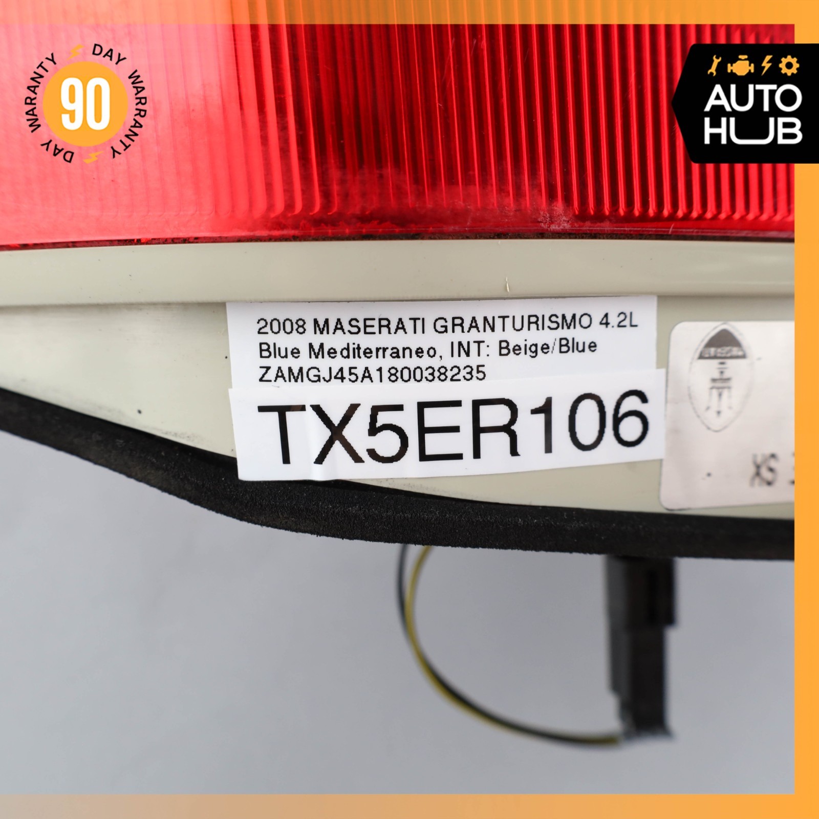 08-12 Maserati GranTurismo M145 Left Side Inner Tail Light Lamp 231567 OEM 47k