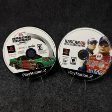 NASCAR Thunder 2002 & NASCAR 06 Total Team Control PS2 Disc Only Lot