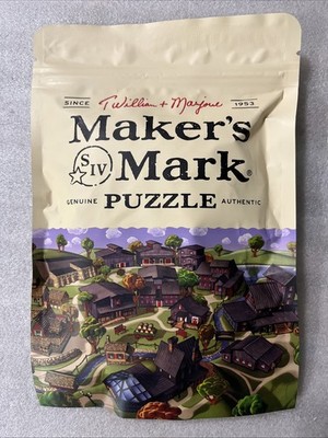 Maker's Mark Jigsaw Puzzle NEW SEALED Kentucky Bourbon Whisky 2021
