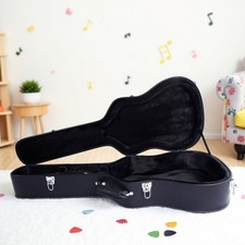 41-Inch Acoustic Guitar Hardshell Case - Lockable, Padded, Microgroove  Black