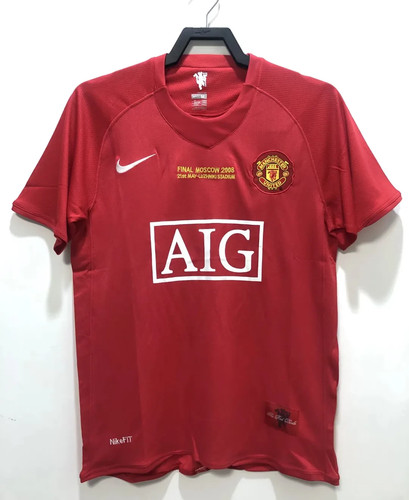 Ronaldo 2007-2008 Man Utd Home UCL Edition Retro Soccer Jersey