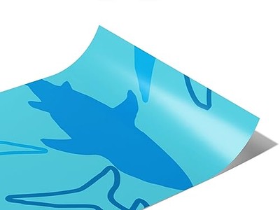 Rwraps Sharks and Rays Smiling Stingray Gloss Vinyl Film Wrap 59in x 6in Vinyl