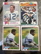 Topps 1977-1981 Topps Dallas Cowboys Card Lot Staubach Dorsett