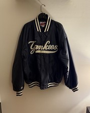 New York Yankees MLB Bomber Jacket Majestic Diamond Collection Sz XL Vintage