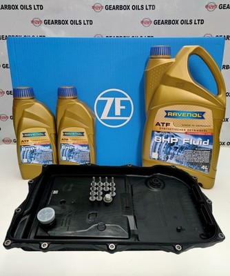 ZF 8HP AUTOMATIC GEARBOX SUMP PAN FILTER AND RAVENOL 8HP FLUID 6 L SERVICE KIT