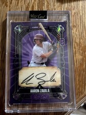 2024 Wild Card 5 Card Draw Auto Black Foil Purple Classic Aaron Zavala 4/4