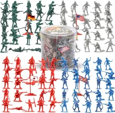 Liberty Imports 200 piezas de soldados de juguete de accion militar Cubo figuras
