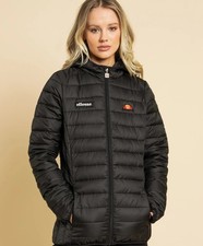 ELLESSE Women's Lompard Padded Black Jacket Size UK20/ BNWT