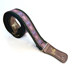 VTAR Handmade Purple Haze Groovy 60s 70s Vegan Bass/ Guitar Strap