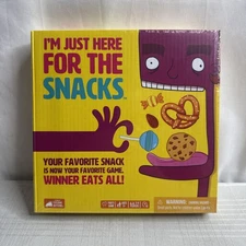 I’m Just Here for the Snacks Party Game Spinner Exploding Kittens NEW SEALED