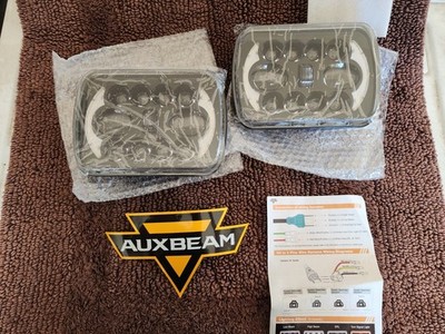 Auxbeam 5x7 LED Headlights, 85W 7x6 LED Headlights DOT Approved with DRL High Lo