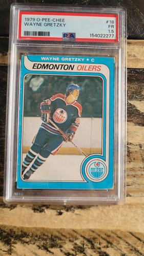 1979-80 O-Pee-Chee Wayne Gretzky Rookie #18 PSA 1.5 Fair Vintage Hockey