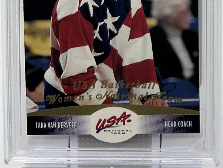 Tara VanDerveer PSA 7 -1996 Upper Deck USA Gold -Stanford, Olympian,Hall Of Fame - Image 3 of 4