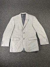 Jos A Bank Short Traveler Mens Blazer Size 38 100 Wool Woven Pattern
