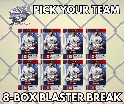 BOSTON RED SOX 2026 Topps Chrome 8-Box Blaster Break #4
