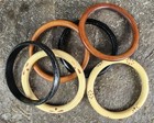  Vintage 6 Carved Celluloid? Bakelite?, Lucite? Acrylic? Bangle Bracelets — photo 2