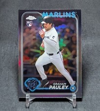 Graham Pauley Refractor Rookie RC 2024 Topps Chrome Update Card #USC97 Marlins