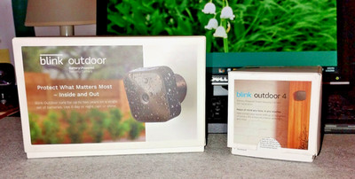 Blink Outdoor Set w/Sync module +box,  Blink Outdoor 4 +box & bonus Blink Mini