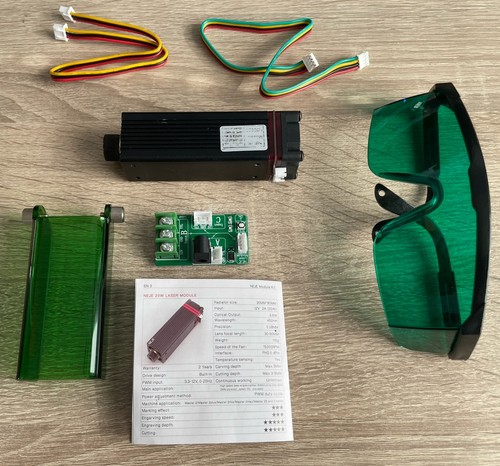 NEJE Laserkopf Lasermodul für CNC Lasergravierer Laserschneider 20W