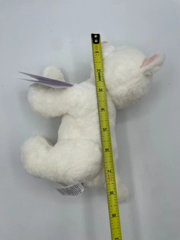 Nuevo Carters Gatito Blanco Gatito Arco Dorado Peluche Bebé Juguete 2018 Animal 67365 Etiqueta Foto 2 de 4