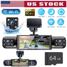 4-Channel Dash Cam 1080P Front Rear G-sensor ...