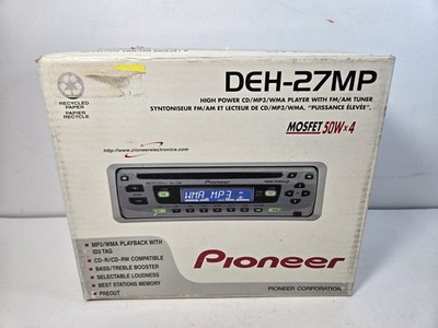 Pioneer DEH-27MP CD Receiver w/ Mp3/wma Playback New Old Stock