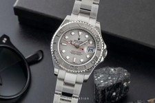 Rolex Yacht-Master 35 Oyster Stahl / Platin Medium Size Ref. 168622 B&P 2011