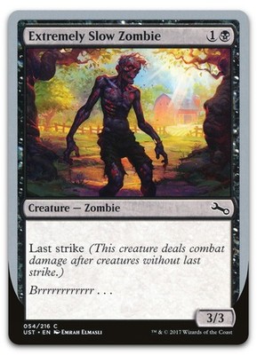 Extremely Slow Zombie (A) #54 (NM) Unstable UST Magic MTG
