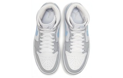 Size 9 - Air Jordan 1 Mid Wolf Grey Aluminum W for sale online | eBay