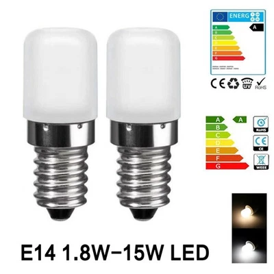 E14 Warmweiß Kaltweiß Leuchtmittel LED Kühlschrank birne Kühlschrank lampe 2W - Bild 1 von 4