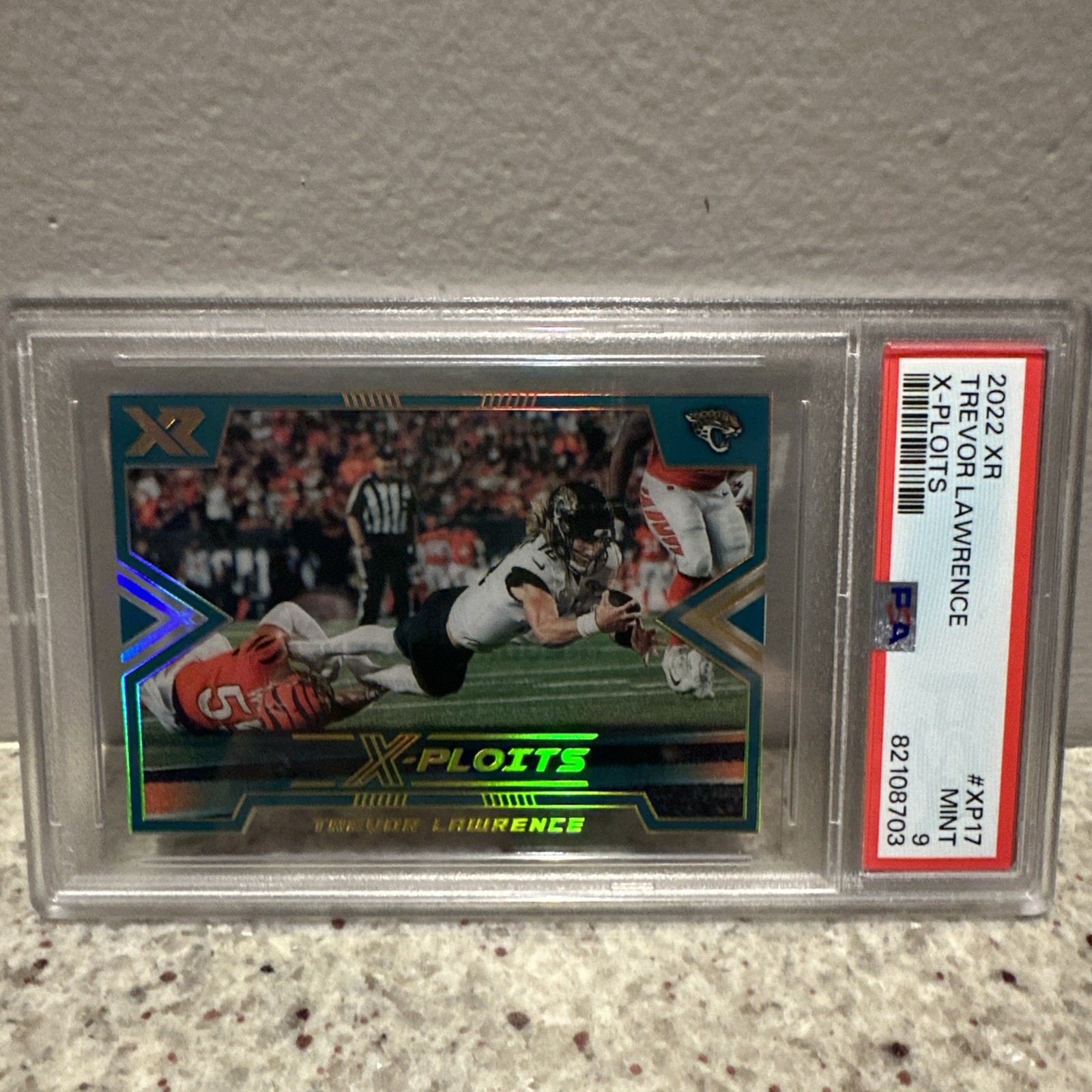 Trevor Lawrence 2022 Panini Xr X-Ploits Case Hit PSA 9 #XP-17 JAC Jaguars SSP