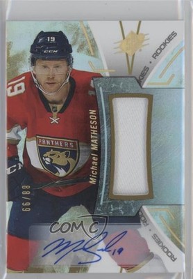 2016-17 SPx Rookies Gold 88/99 Michael Matheson #R-MI RPA Patch Auto RC 0f8