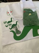 Sinclair Oil Dinosaur Advertising Promo Bag Keychain Sticker Blowup Dinosaur