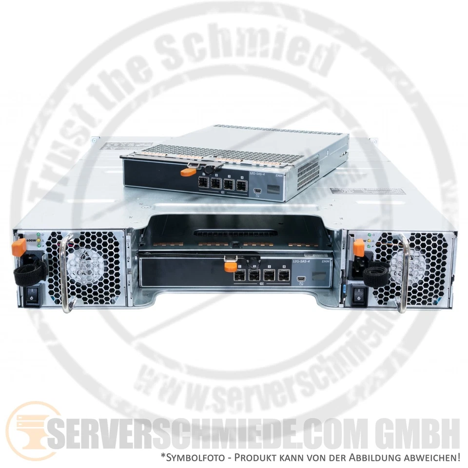 Dell MD1400 SAS 12G Storage Shelf 12x 3,5" LFF 2x JBOD Controller 2x PSU 19" 2U - Bild 4 von 4