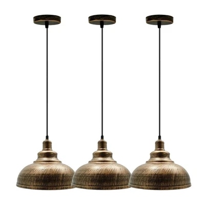 3re Pendelleuchte Vintage-Leuchte Hängelampe Deckenlampe E27 Industrie Design - Bild 1 von 4