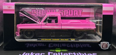 M2 Machines 1:24 Scale Black & Pink 1979 Chevrolet Scottsdale Chevy Sport R143 2
