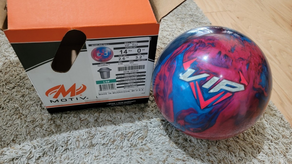 Motiv VIP ExJ Bowling Ball 1st Quality | 14 Pounds | 3.2