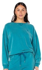 Roxy Oasis Haze Pullover Sweatshirt - Deep Lagoon Vintage Wash - New