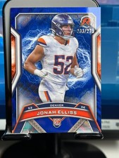 2024 Topps Resurgence - Rookie Jonah Elliss #128 Blue Surge /275 (RC) Broncos