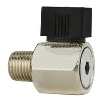 1/4" Male NPT Ball Valve Water Moisture Air Tank Drain Pet Cock Petcock