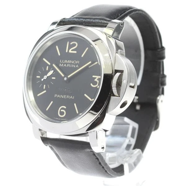 Panerai — Officine Panerai Luminor Marina Achille PAM00432 44mm SS Black Dial Watch #C2244