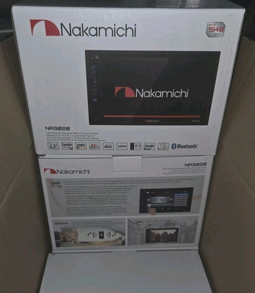 "Pantalla Nakamichi 2-DIN 6,75"" con reproductor de DVD NA3600M pantalla táctil y Bluetooth" Foto 2 de 4