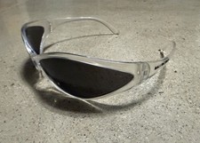Balenciaga 90s Oval Sunglasses Clear